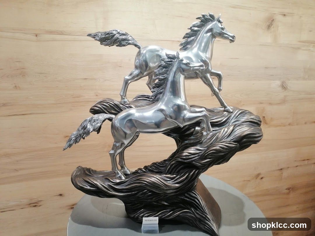 Sculpture of two horses