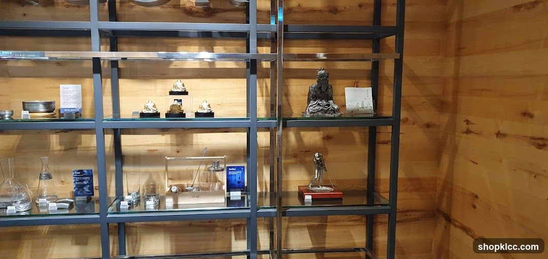 Display Shelves with Decorative Items