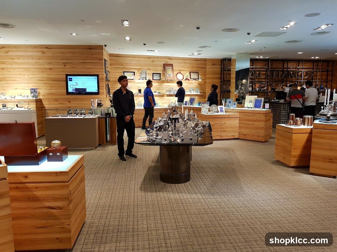 Interior of a luxury goods store