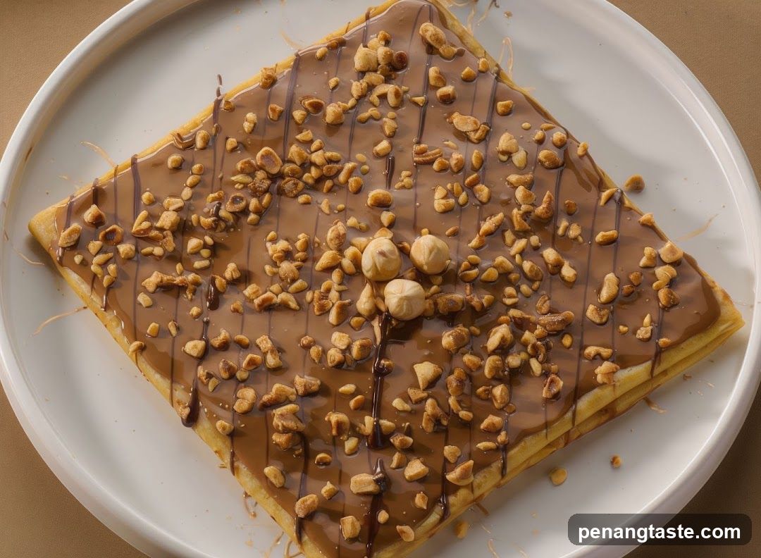 Crepe with Chocolate and Hazelnuts