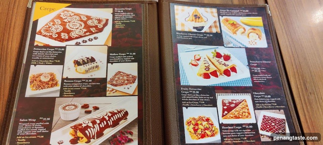 Crepe Menu