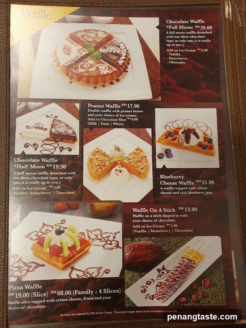 Waffle Menu
