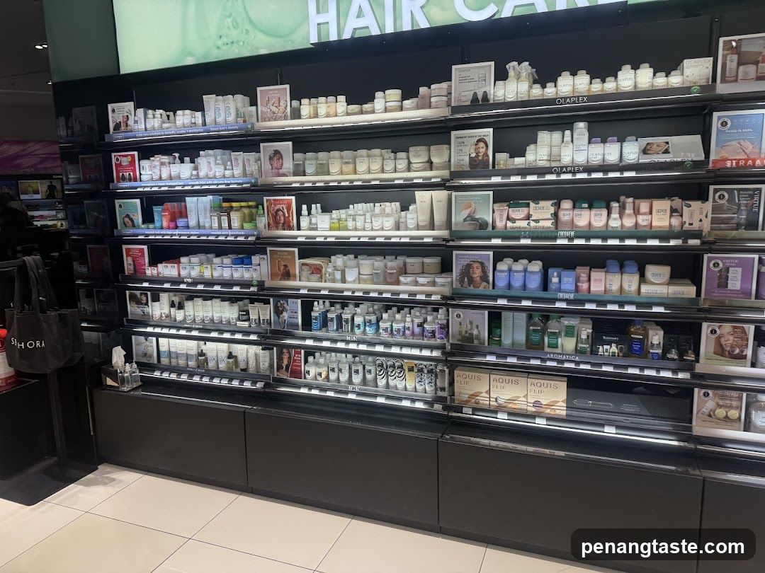 Hair Care Products Display