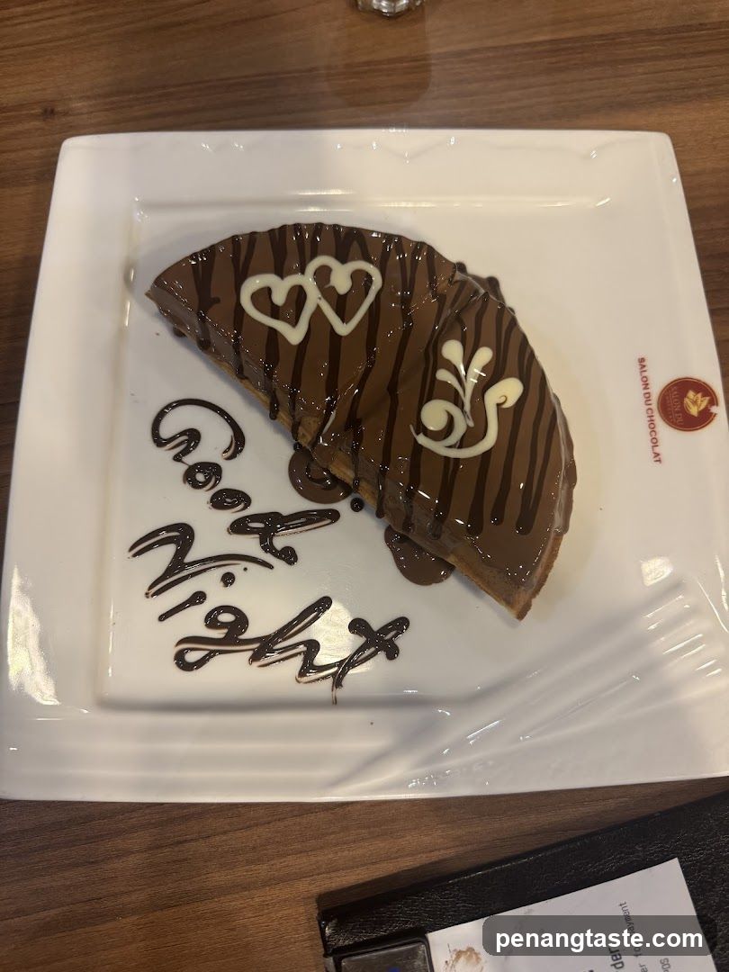 Chocolate Dessert with Hearts