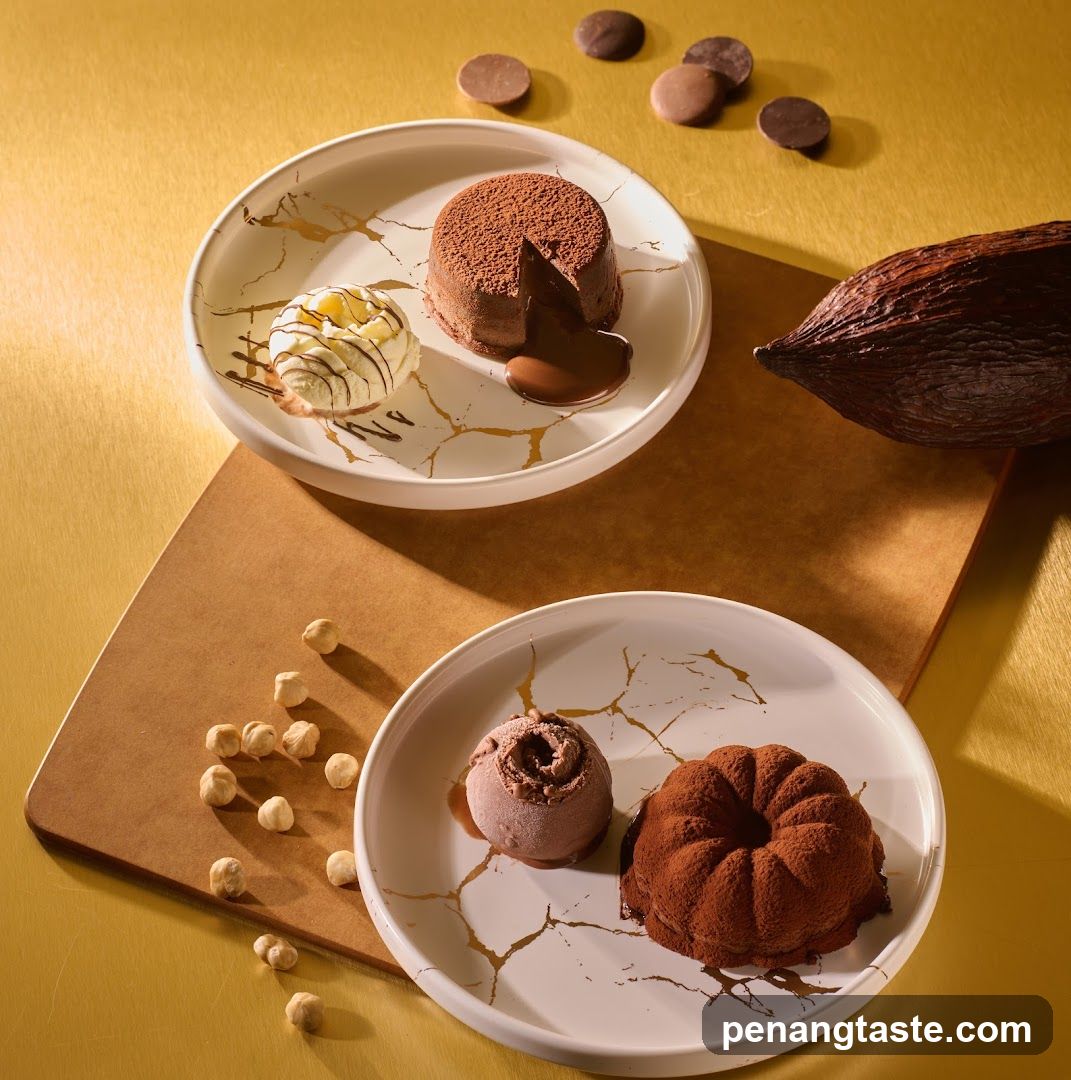 Desserts with Chocolate and Hazelnuts