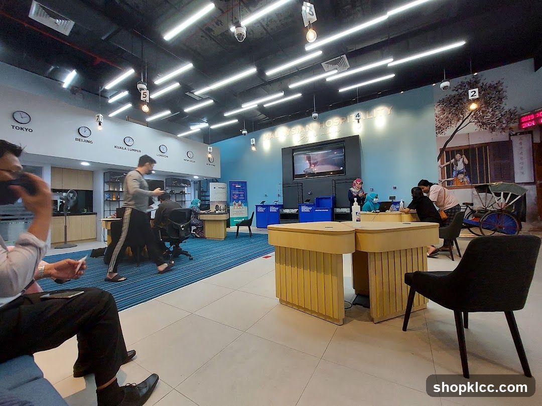Office Interior with World Clocks