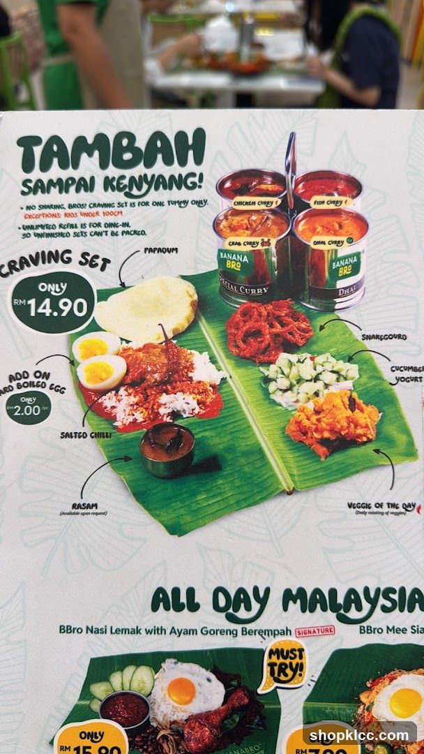 All Day Malaysia Menu