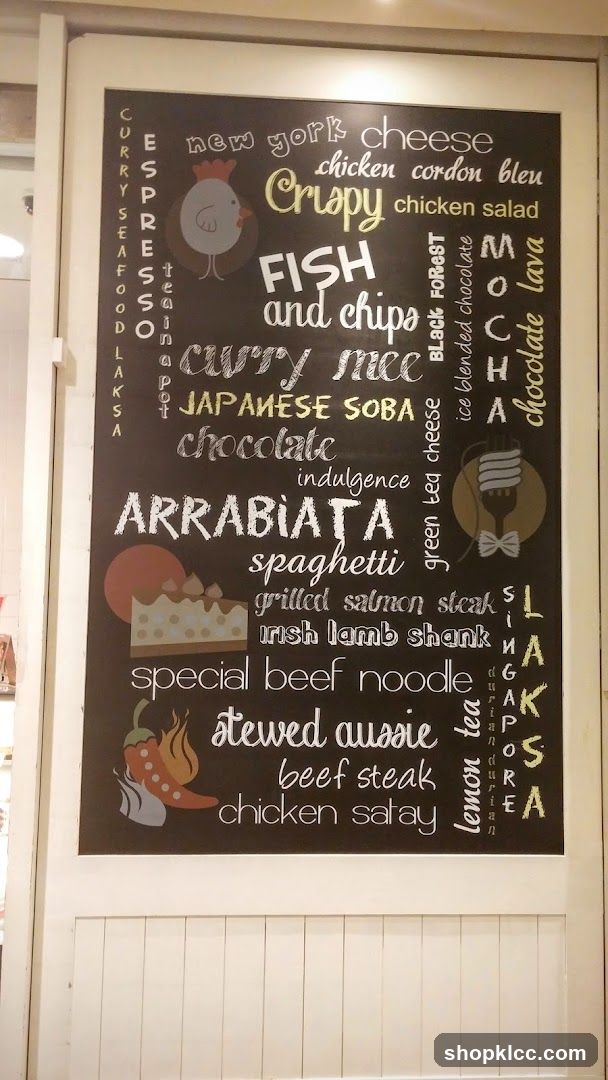 Chalkboard Menu