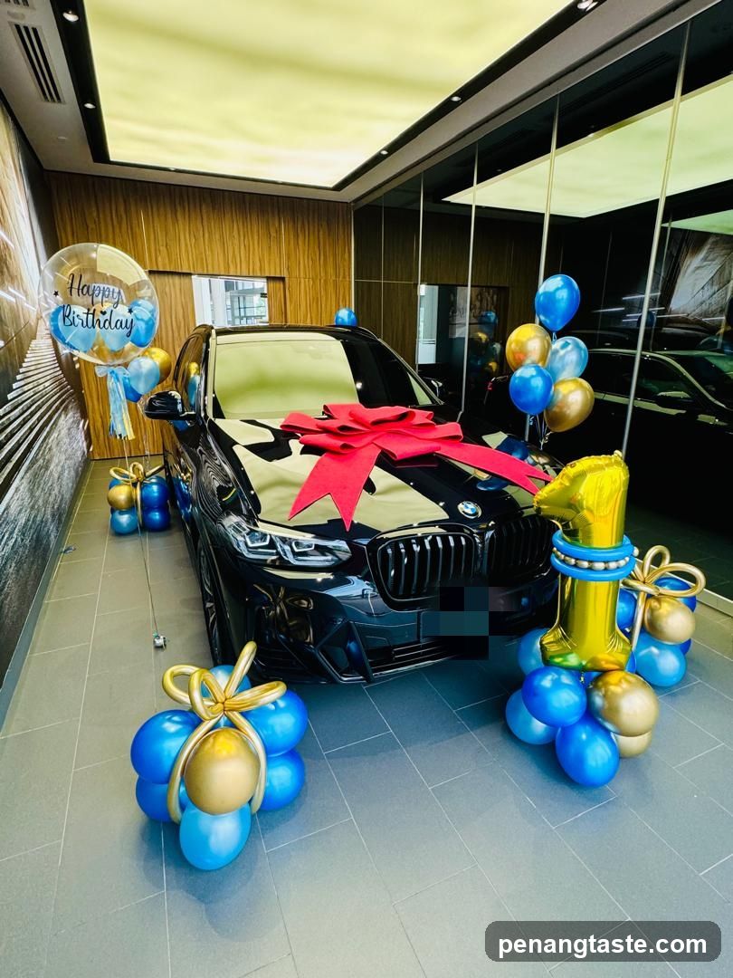 Car Decorated for a Birthday