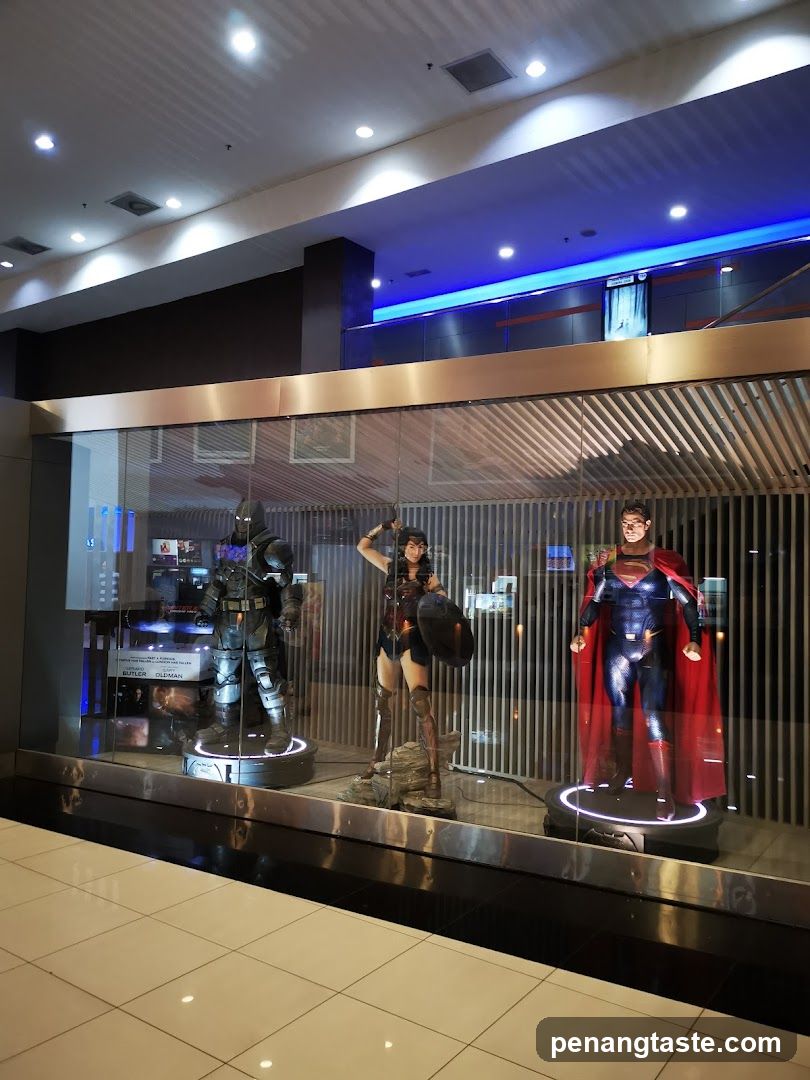 Superhero Statues Display