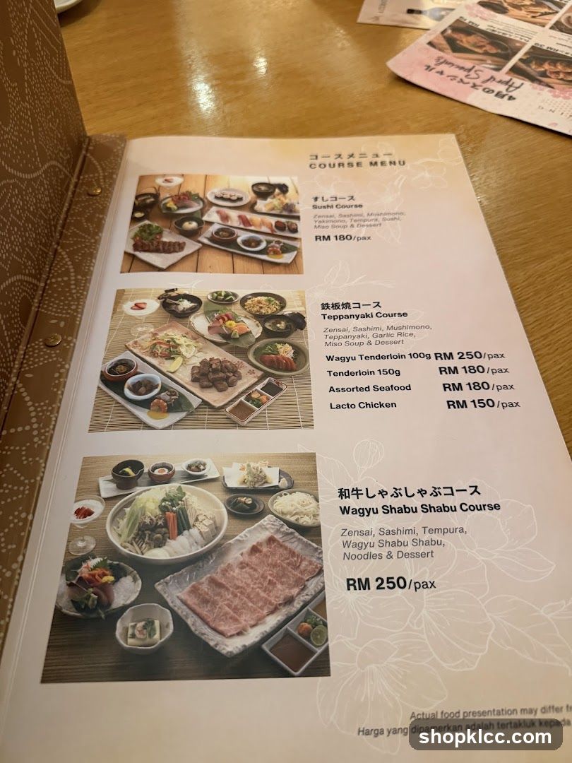 COURSE MENU