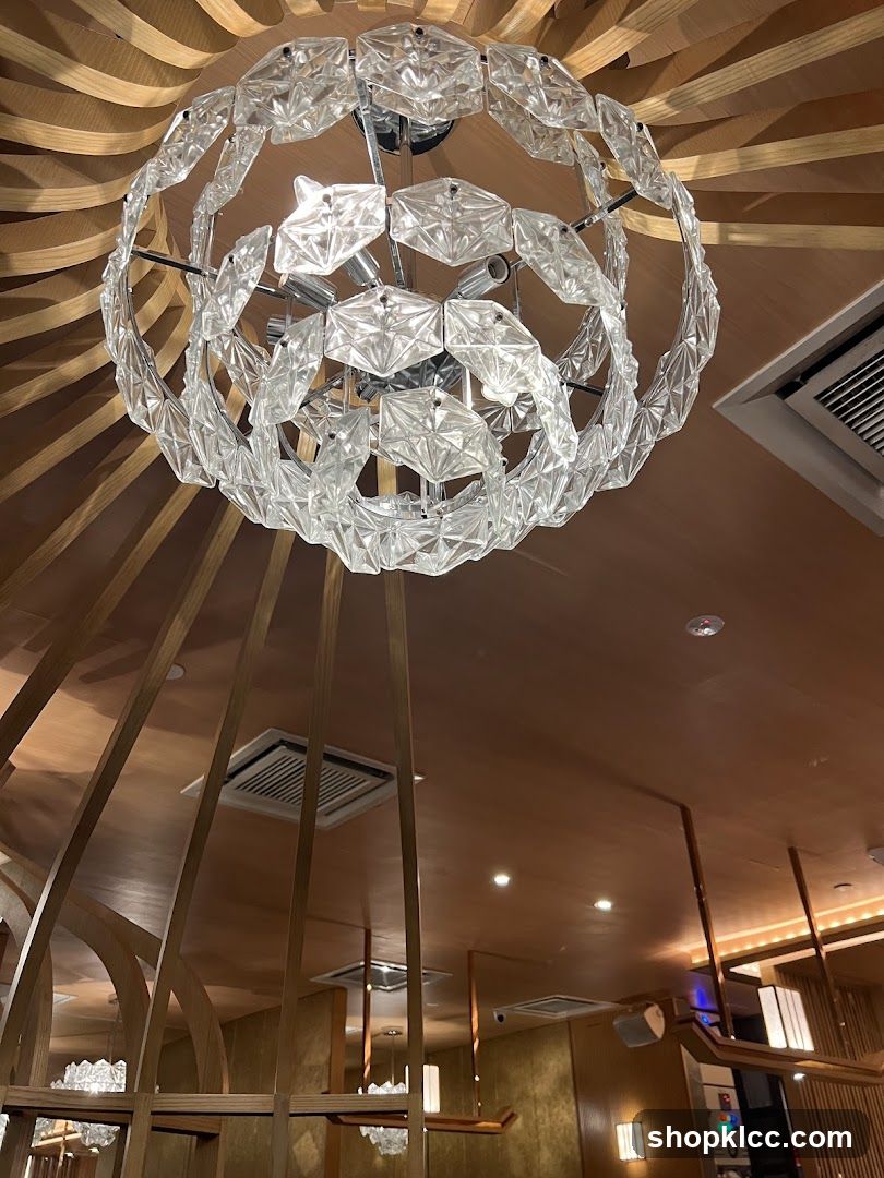 Interior Chandelier and Ceiling Detail
