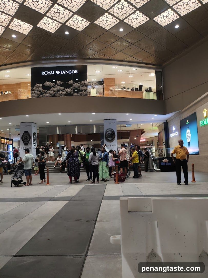 People in a mall
