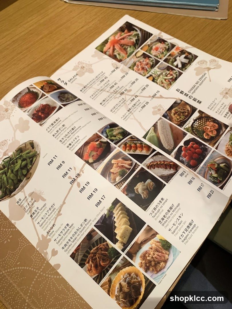 Japanese Menu