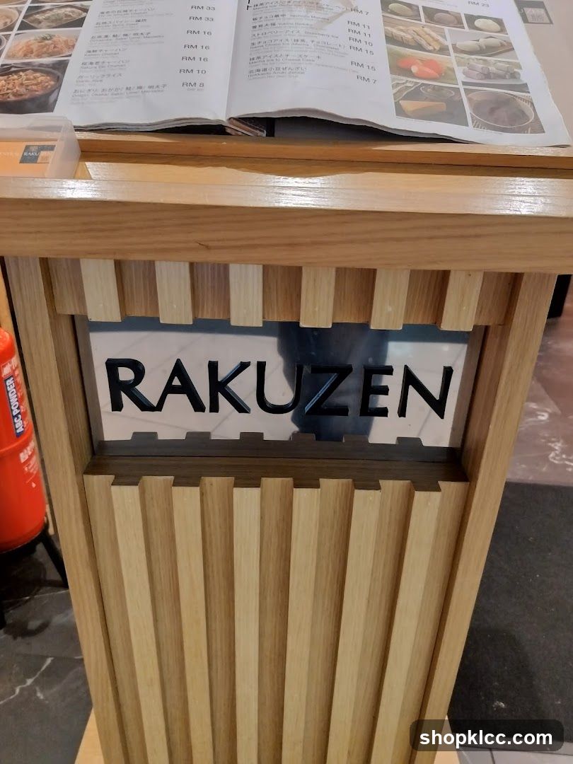 Rakuzen Menu