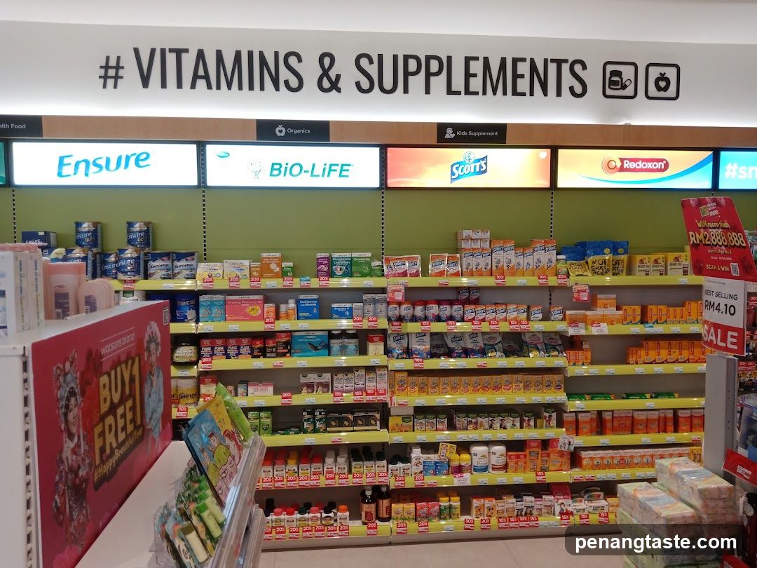 Vitamins and Supplements Aisle