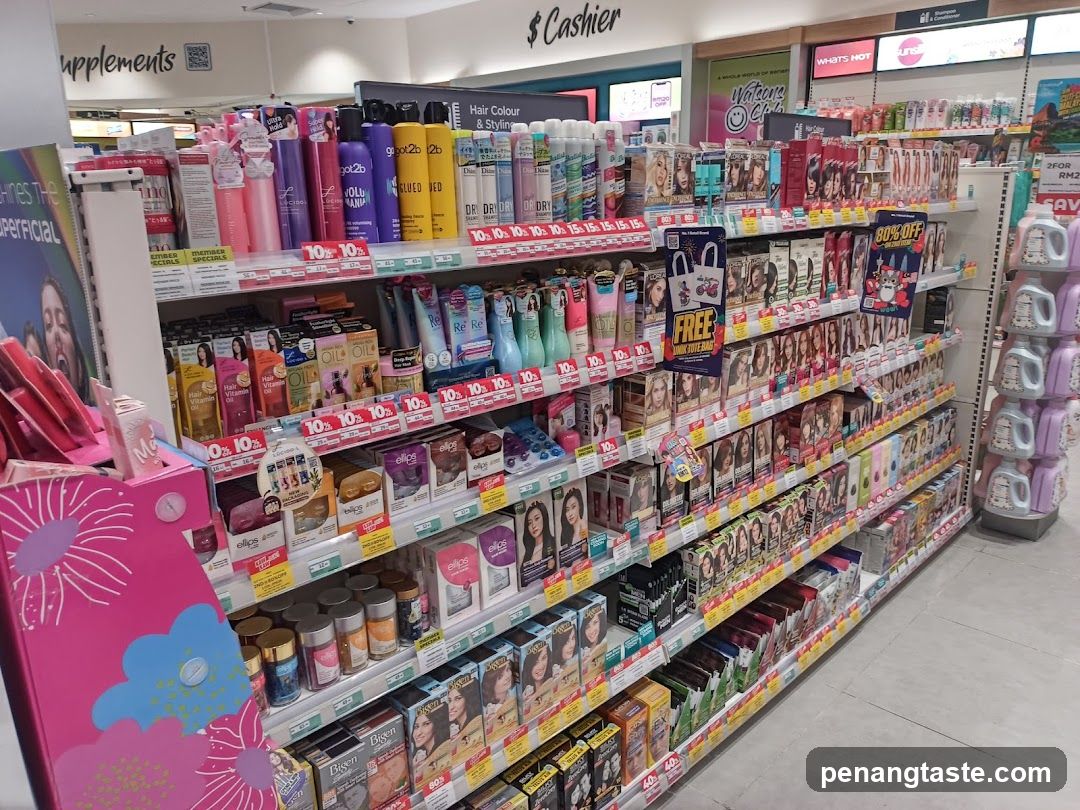 Health and Beauty Products Aisle
