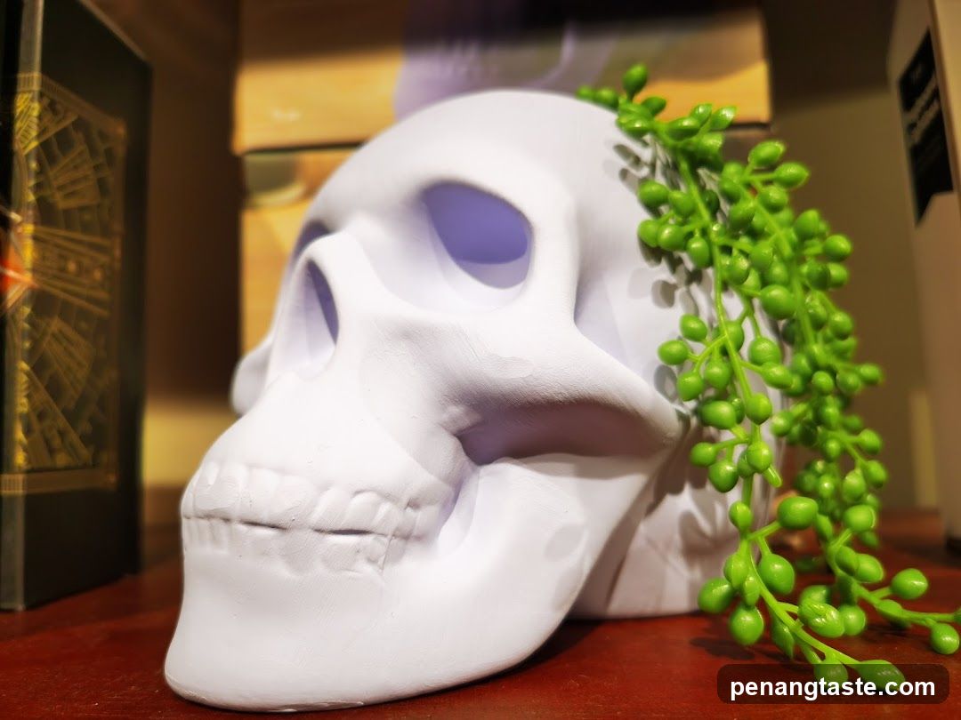 Skull Decoration with Greenery