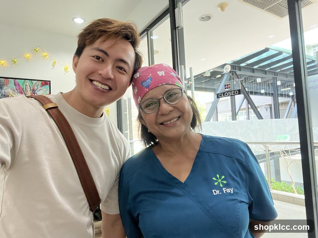 Two people smiling for a selfie