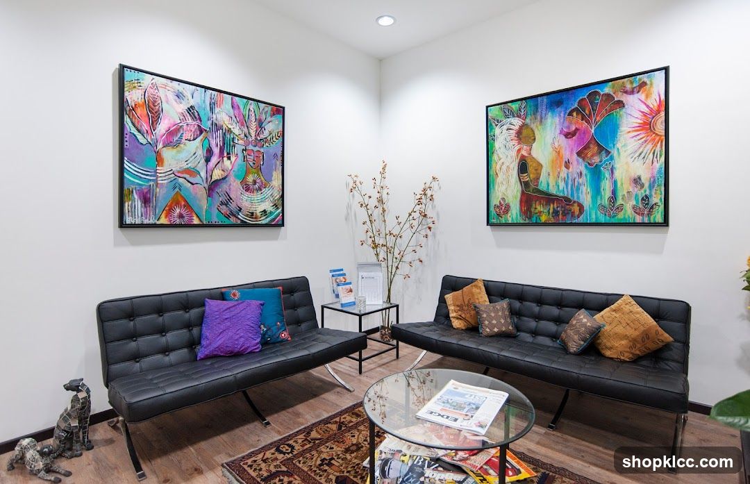 Waiting Area with Modern Art