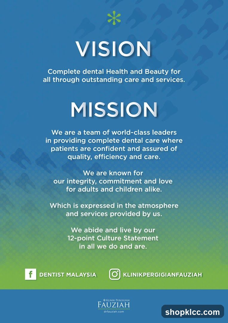 Dental Clinic Vision and Mission Statement