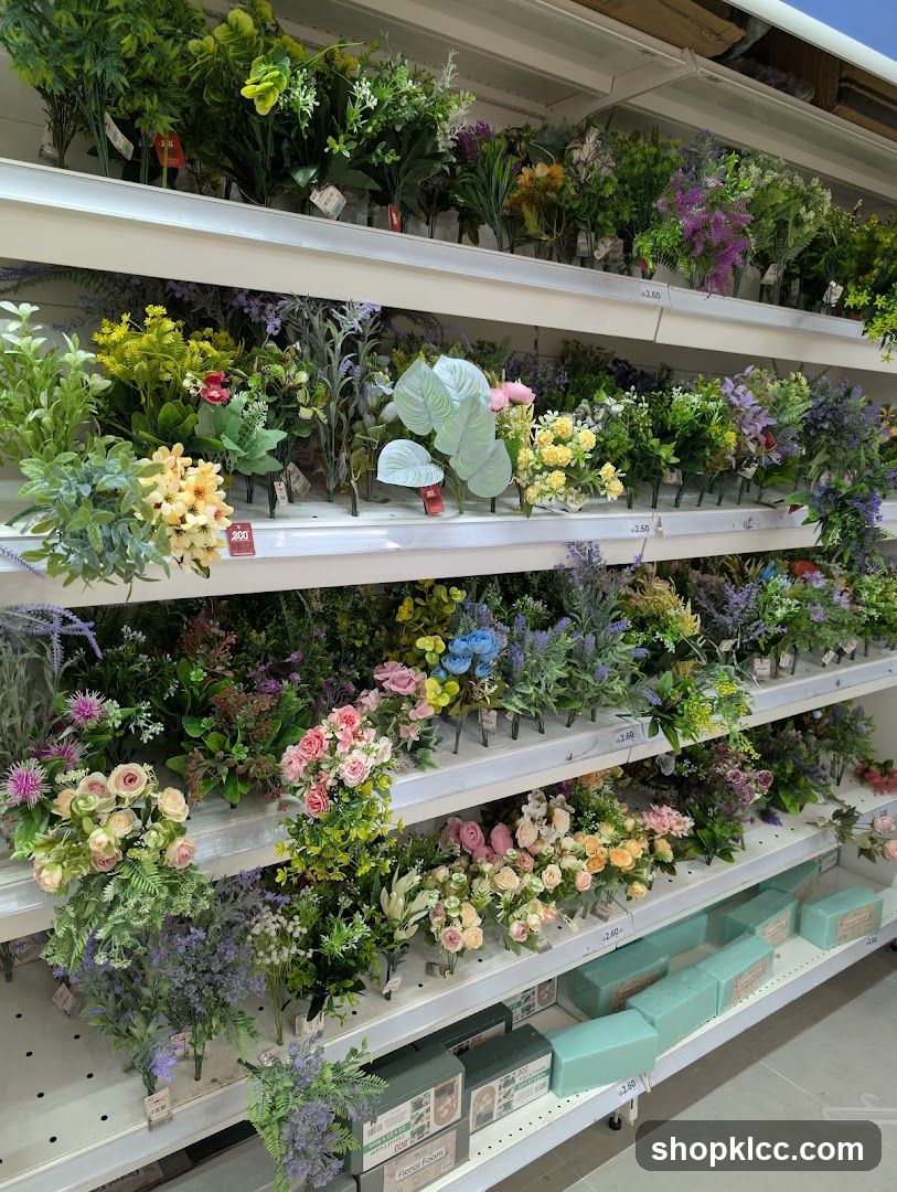 Artificial Flowers and Floral Foam