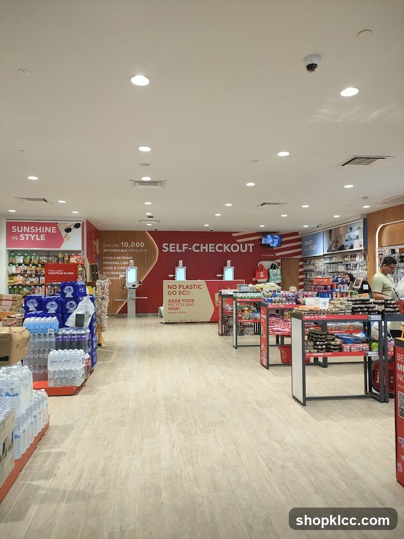 Self-Checkout Area in a Store