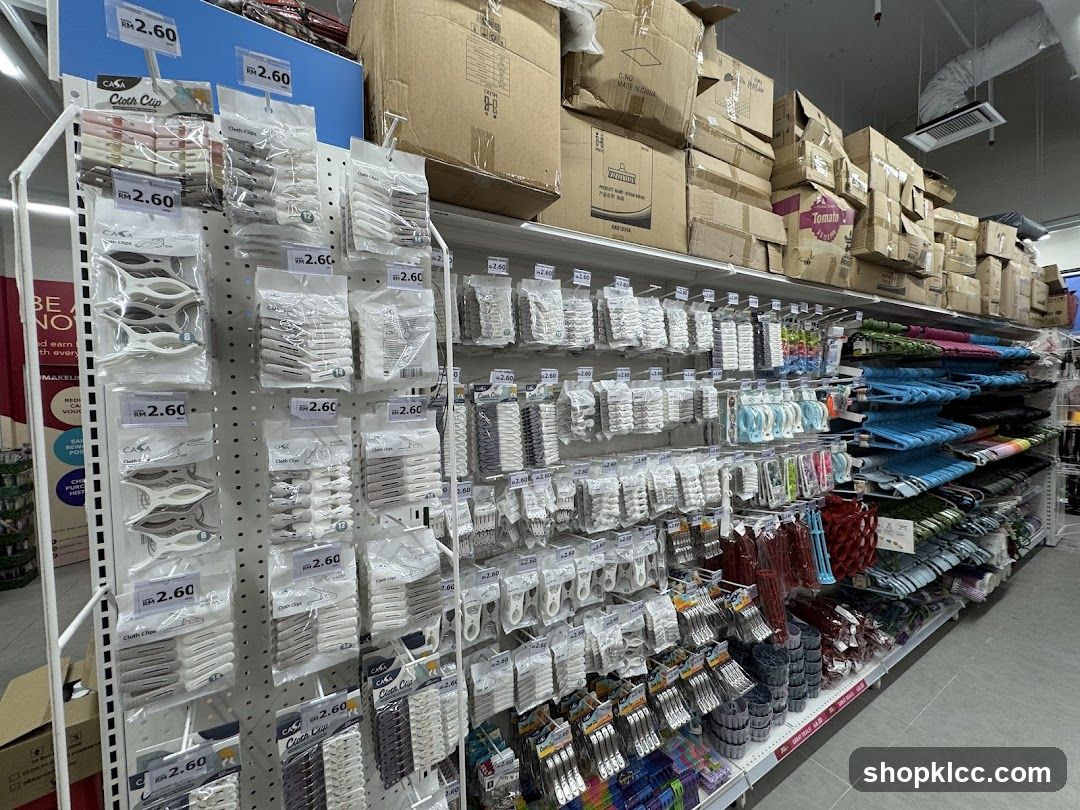 Store Aisles with Household Items