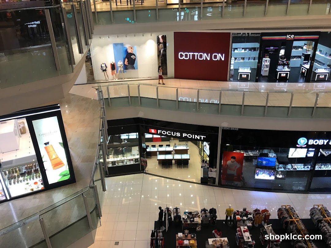 Mall Interior with Various Shops