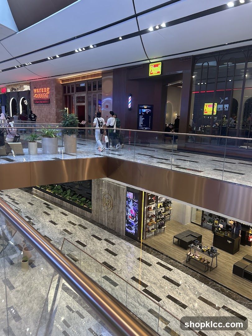 Interior of a shopping mall