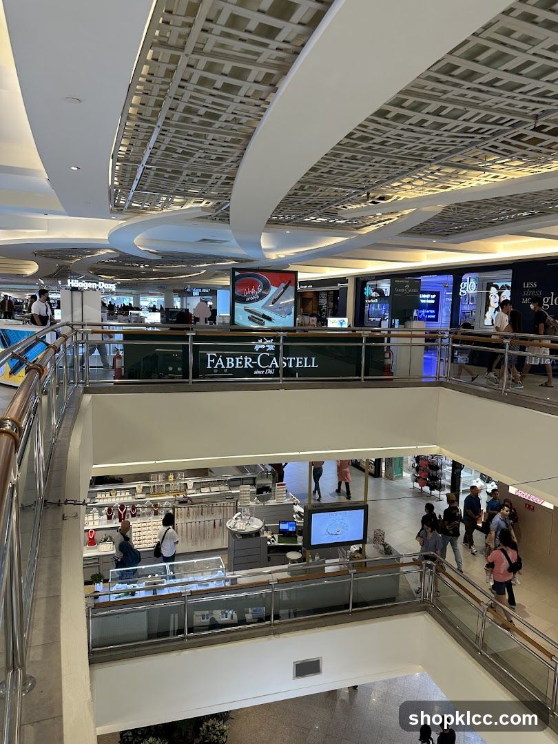Interior of a shopping mall