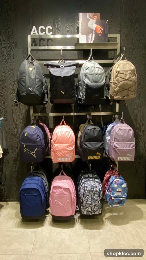 Puma Backpacks Display