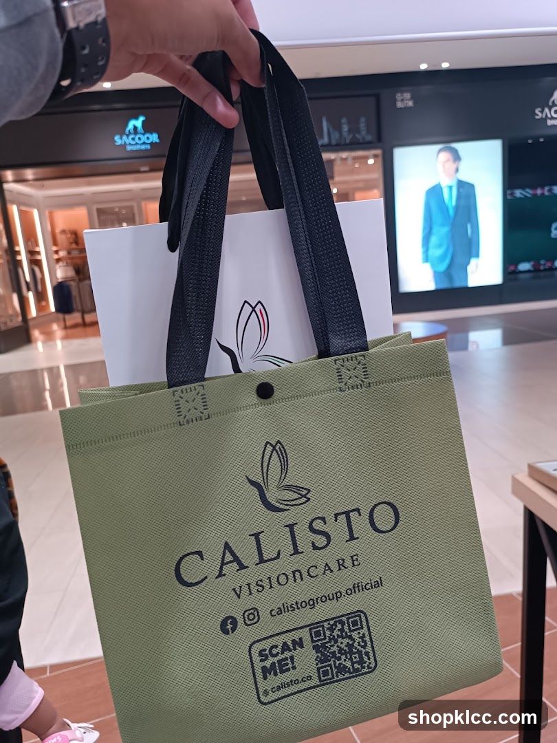 Shopping Bag with Calisto Visioncare Logo