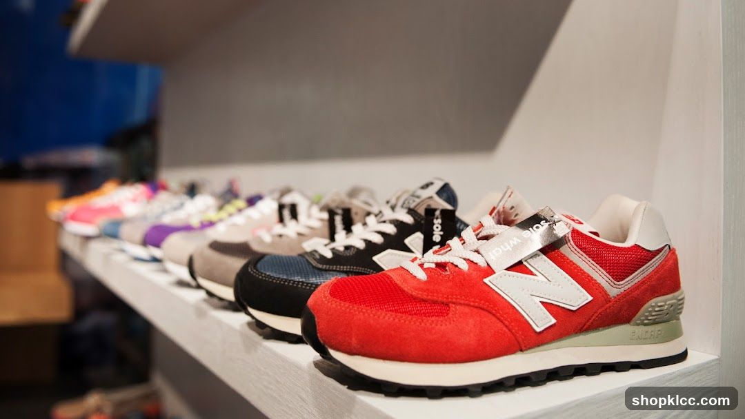 New Balance Sneakers on Display