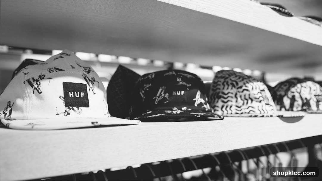 HUF Caps on Display