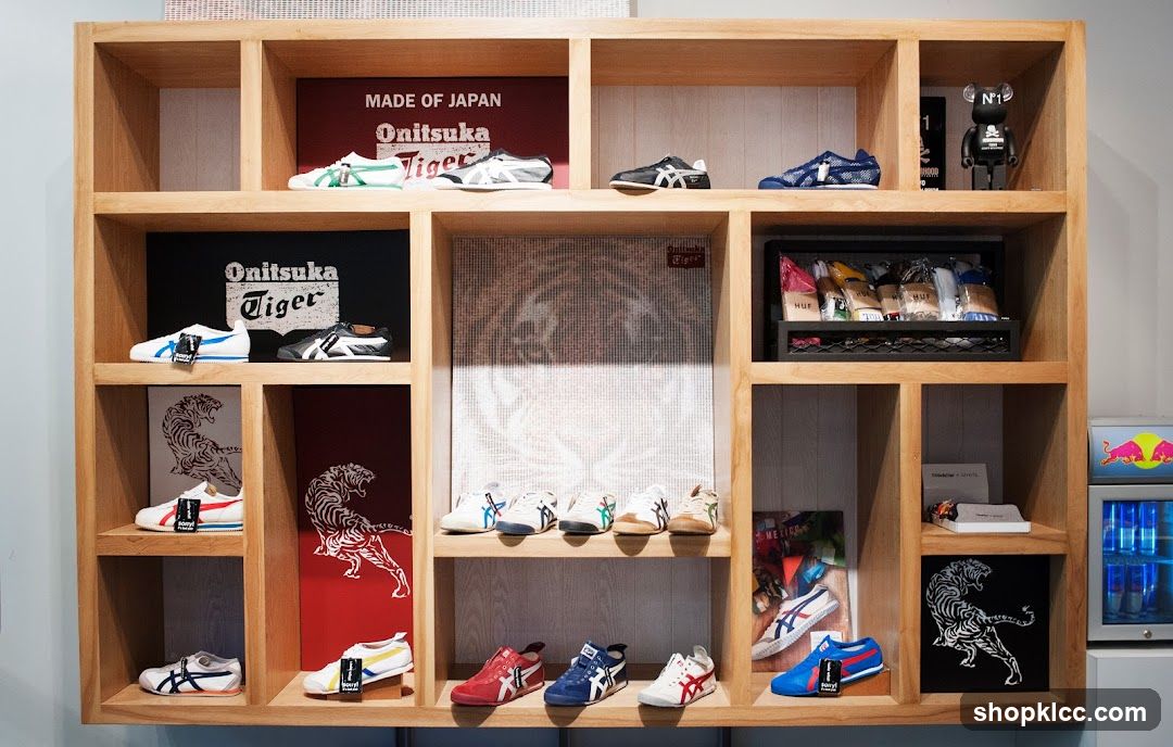 Onitsuka Tiger Shoe Display
