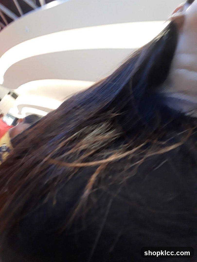 Woman's Hair and Ceiling Lights