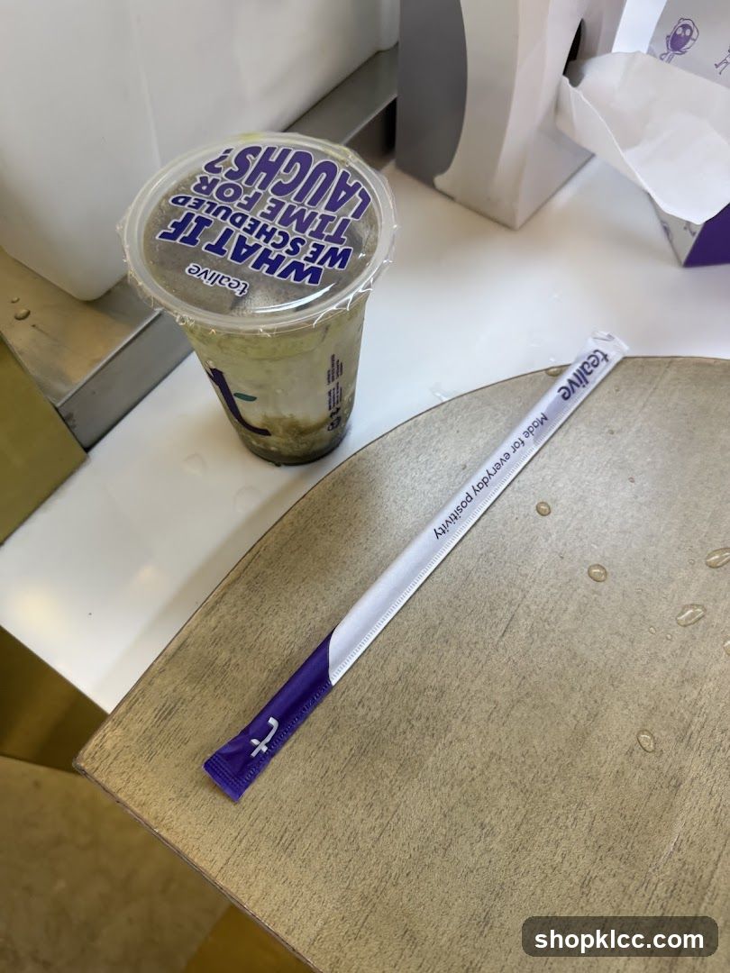 Tealive Drink and Straw