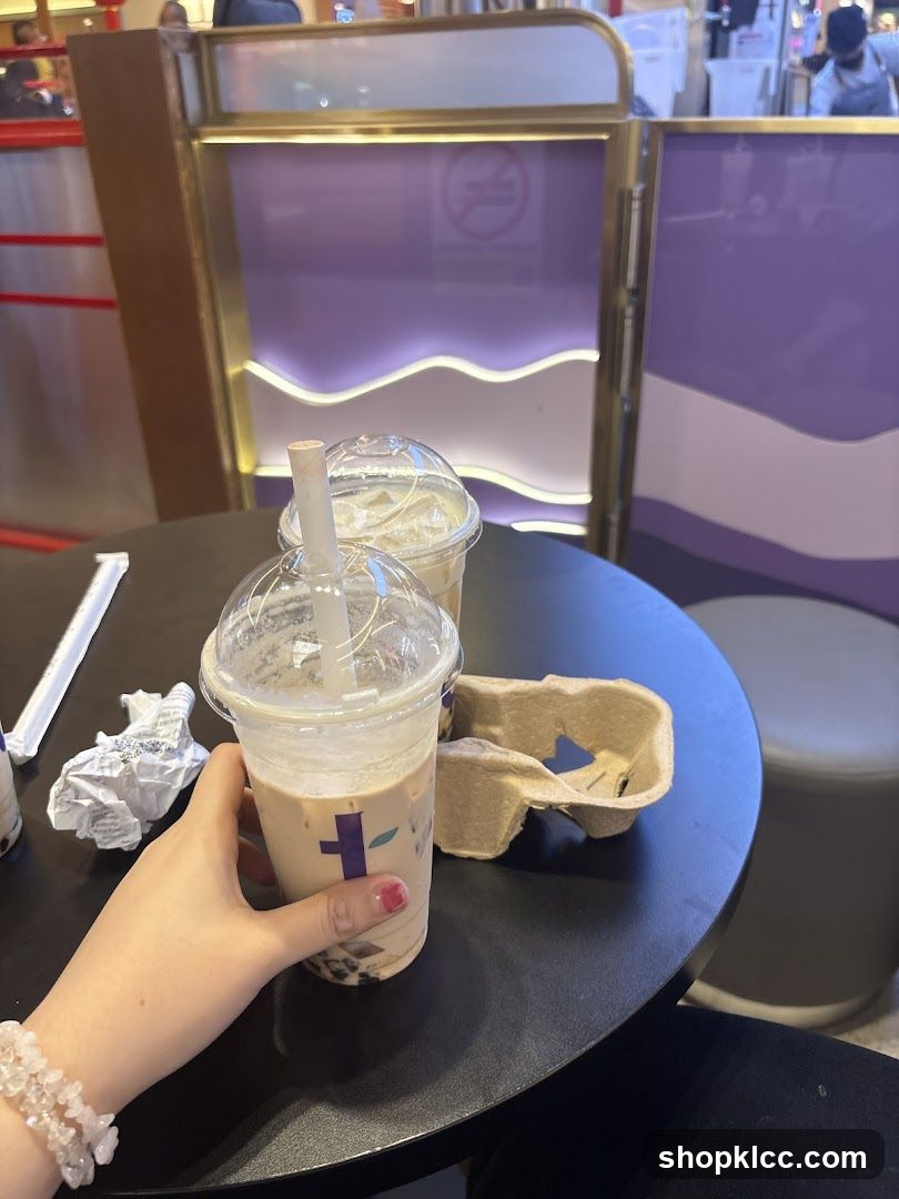 Bubble Tea Drinks on Table