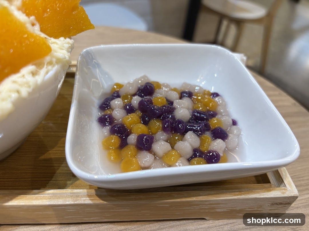 Dessert with Tapioca Pearls