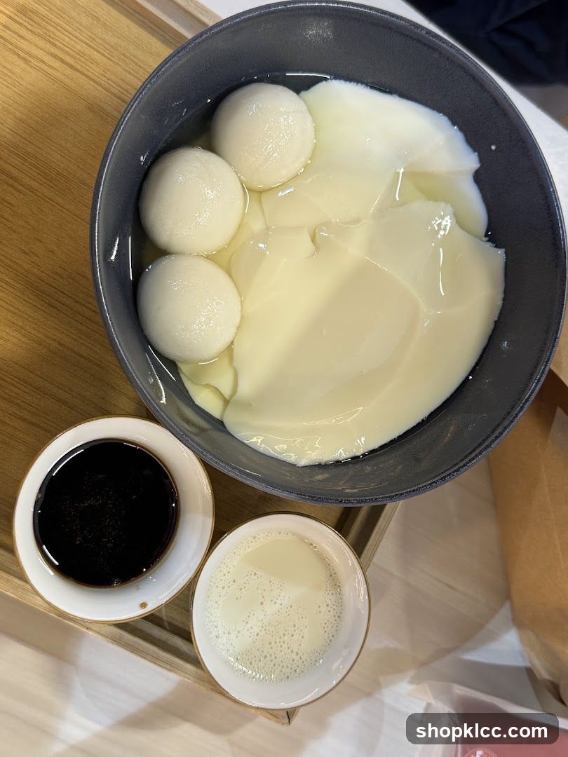 Tofu Pudding with Tangyuan