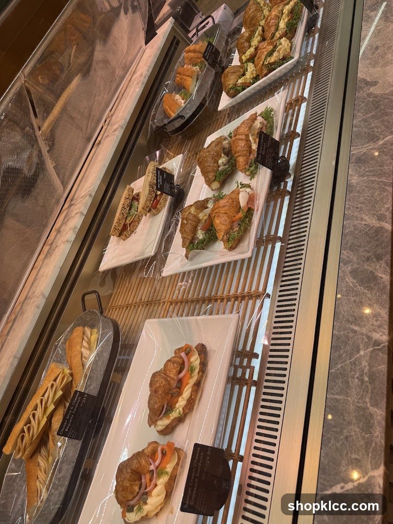 Assortment of Sandwiches and Croissants
