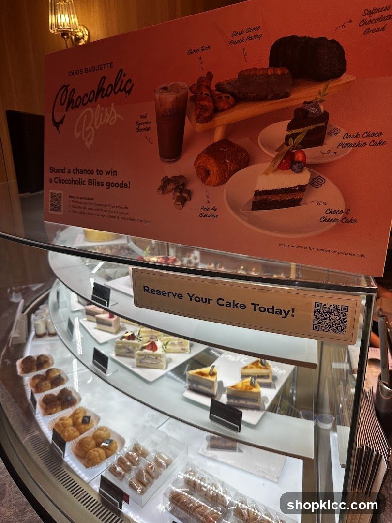 Paris Baguette Chocoholic Bliss Display