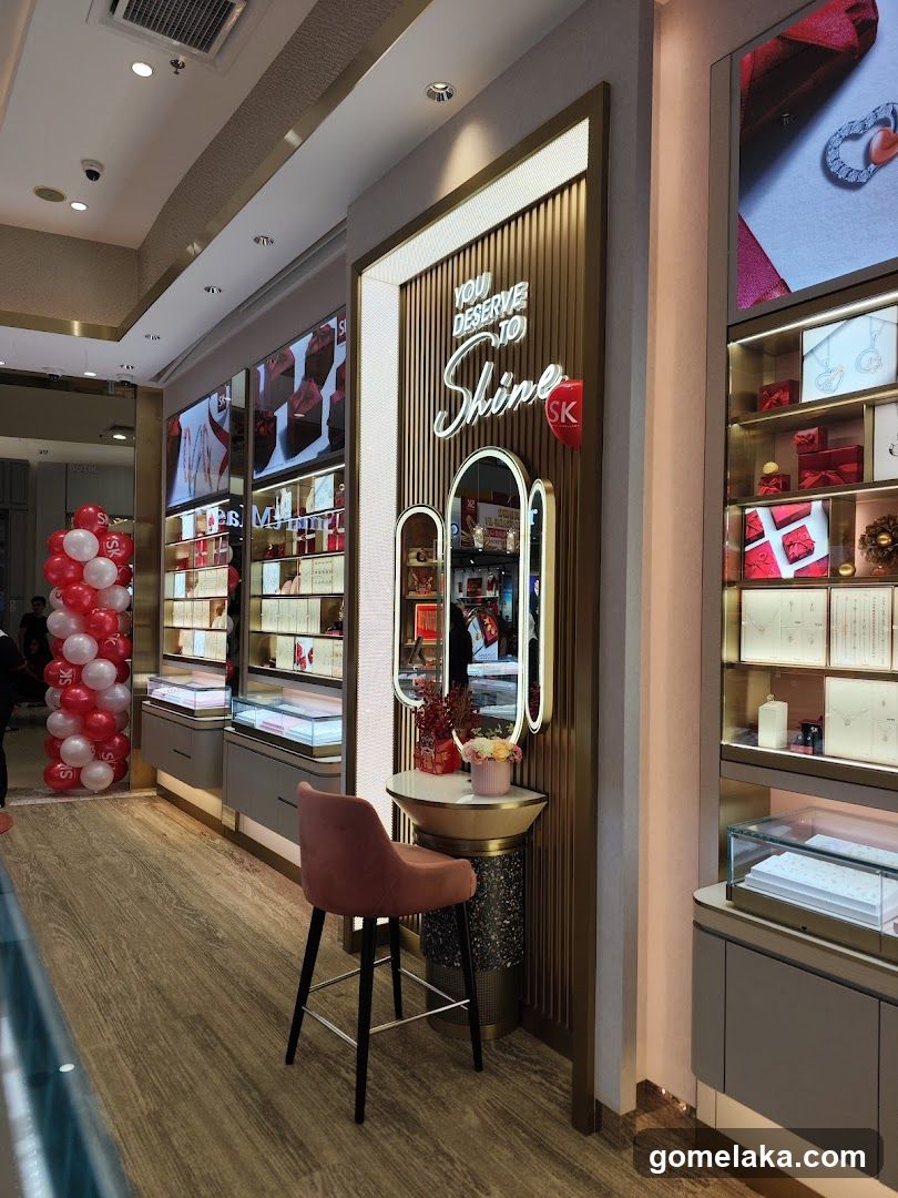 Interior of a jewelry store