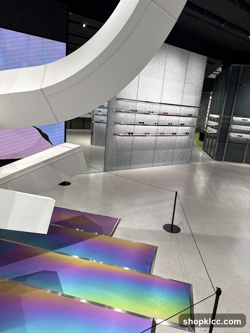Modern Retail Interior with Display Shelves