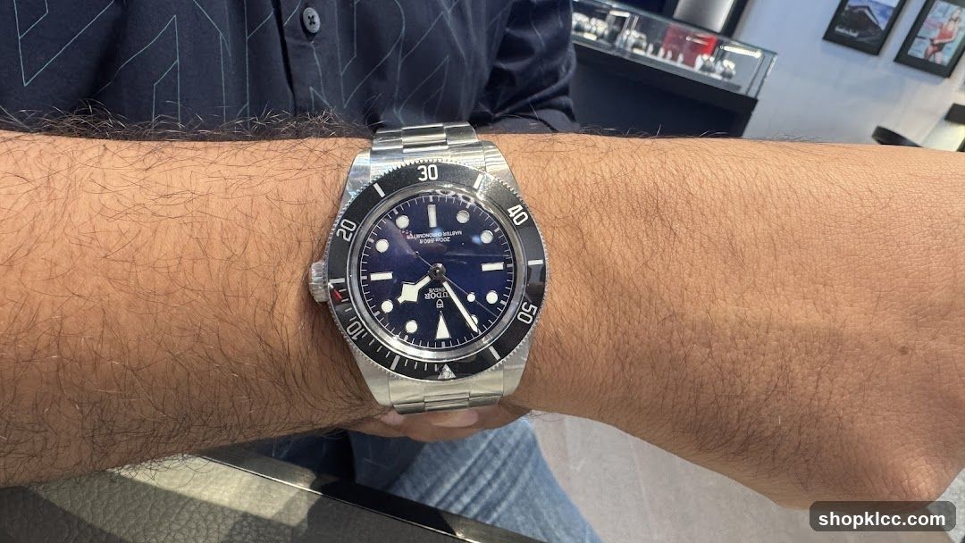 Watch on wrist