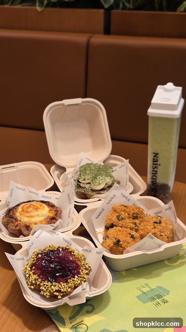 Assortment of Pastries and Drink