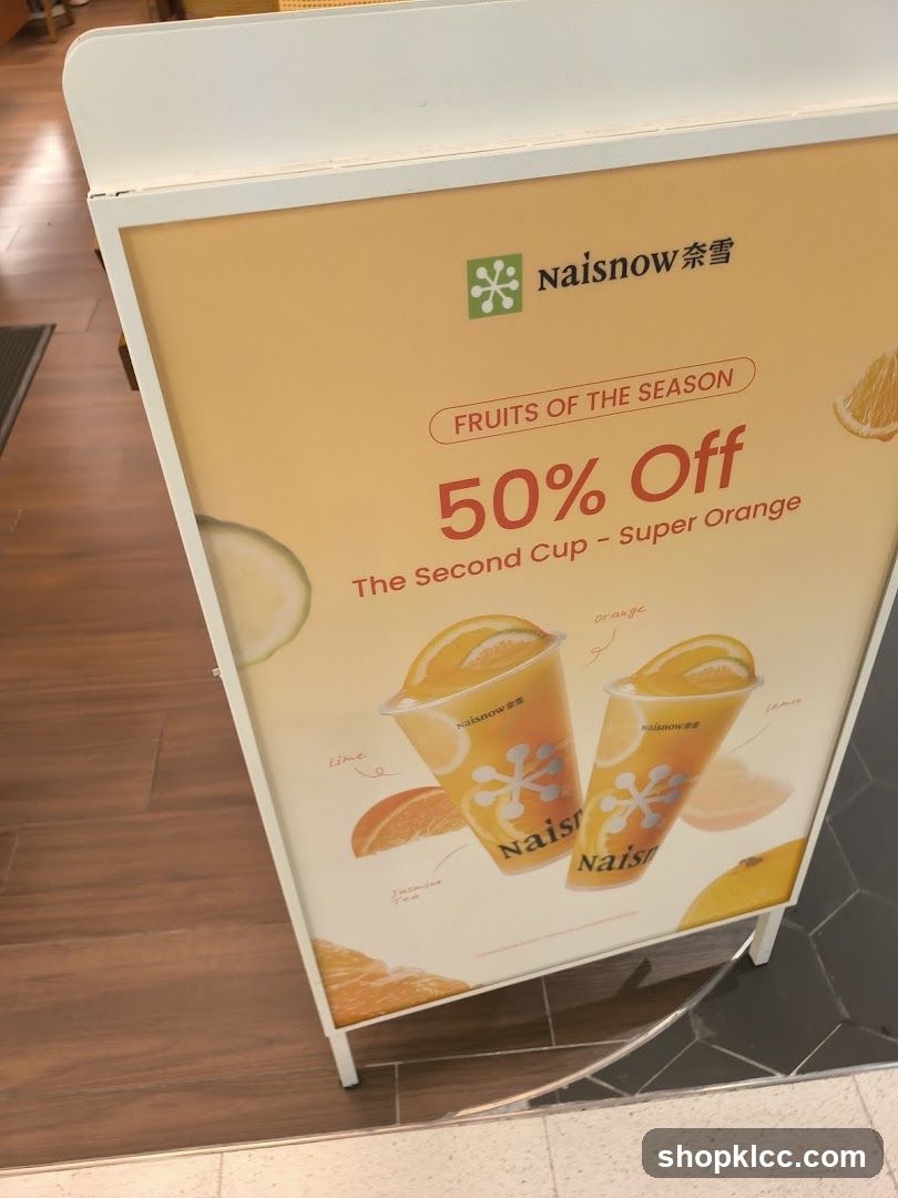 Naisnow 50% Off Super Orange Drink Promotion