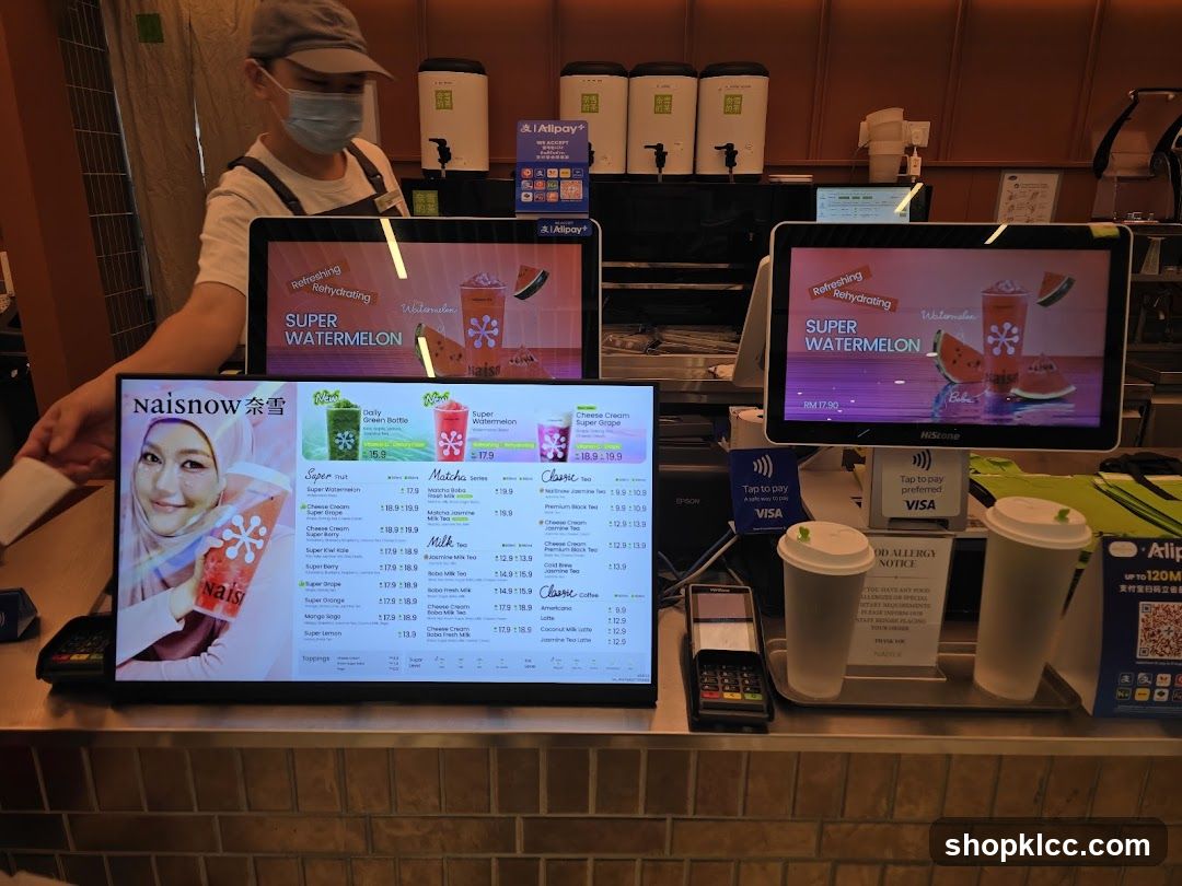 Naisnow Menu Display