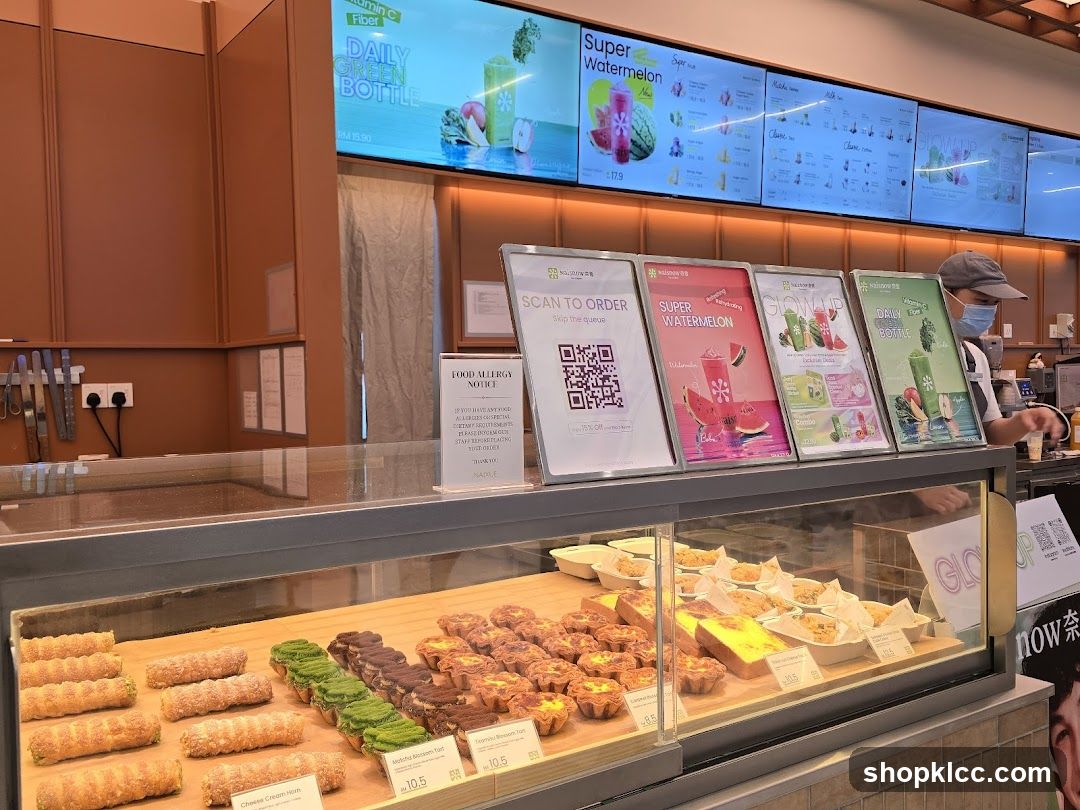 Bakery Display with Digital Menu